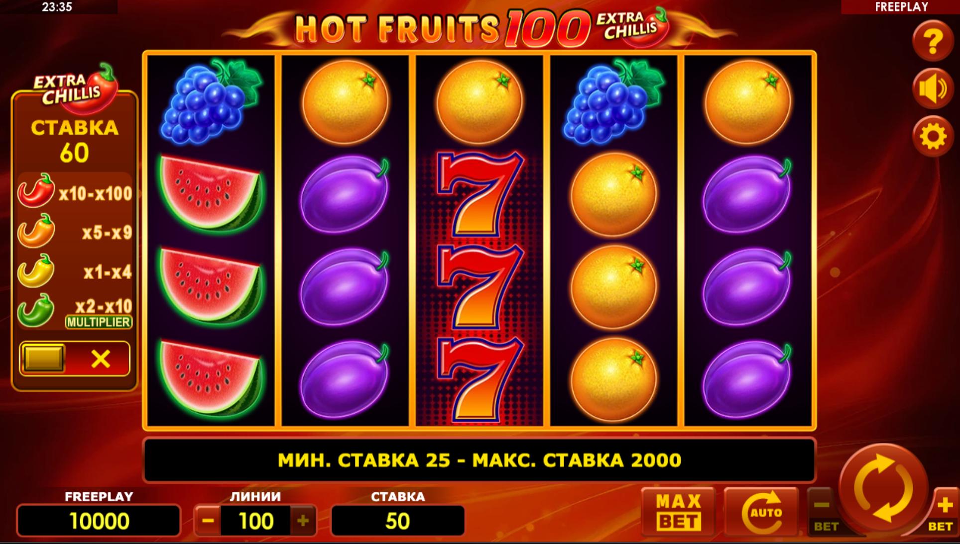 Hot Fruits играть